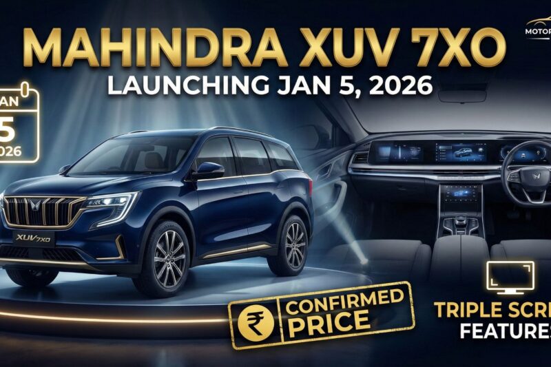 Mahindra XUV 7XO Launching on Jan 5, 2026: Confirmed Price & Triple Screen Features