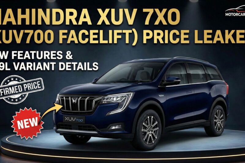 Mahindra XUV 7XO (XUV700 Facelift) Price Leaked: New Features & AX9L Variant Details