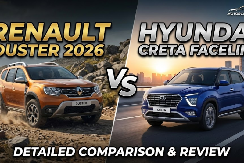 Renault Duster 2026 vs Hyundai Creta Facelift: Detailed Comparison & Review