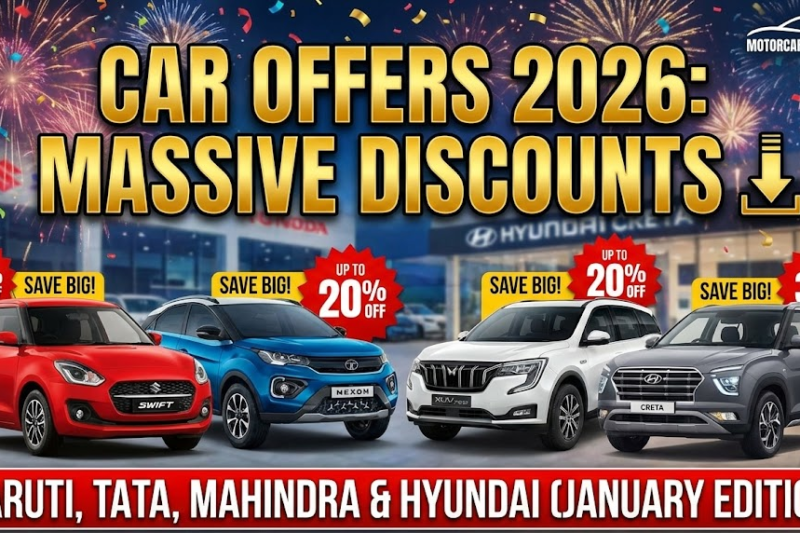 Car Offers 2026: Massive Discounts on Maruti, Tata, Mahindra & Hyundai (January Edition)