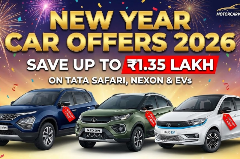 New Year Car Offers 2026 on Tata Cars: Save up to ₹1.35 Lakh on Safari