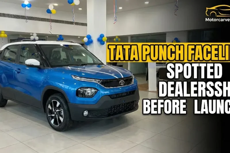 Tata Punch Facelift Seen In Dealership Before Launch