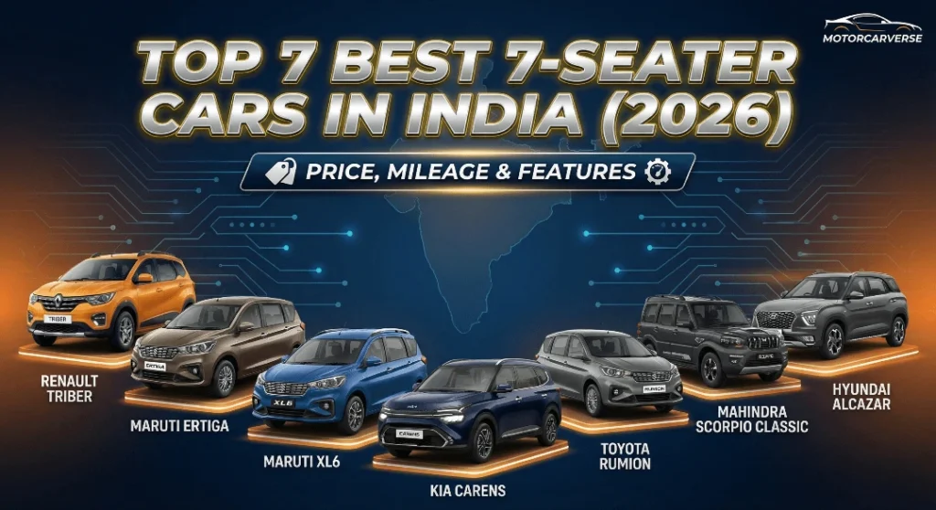 Top 7 Best 7-Seater Cars in India (2026): Price, Mileage & Features