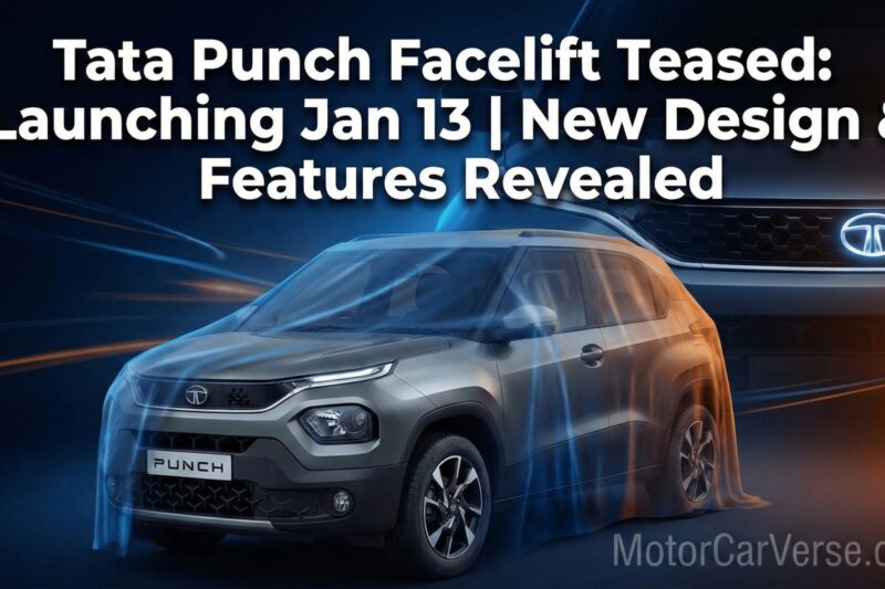 Tata Punch Facelift Teased: Launching Jan 13 | New Design & Features Revealed