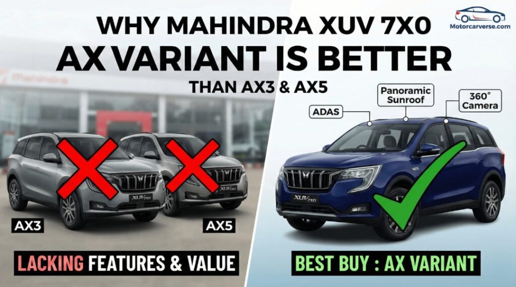 Why Mahindra XUV 7XO AX Variant is Better Than AX3 and AX5