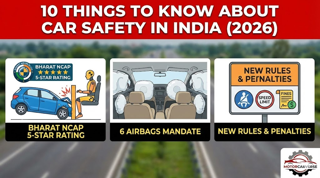 10 Things to Know About Car Safety In India (2026): Bharat NCAP, 6 Airbags & New Rules