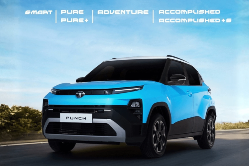 Tata Punch Facelift Variants & Features Revealed