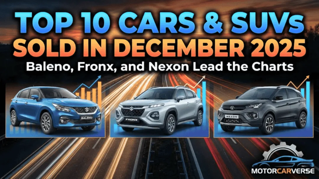 Top 10 Cars & SUVs Sold in December 2025: Baleno, Fronx, and Nexon Lead the Charts
