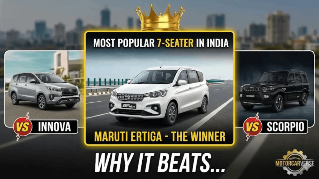 Most Popular 7-Seater in India : Why Maruti Ertiga Beats Innova & Scorpio