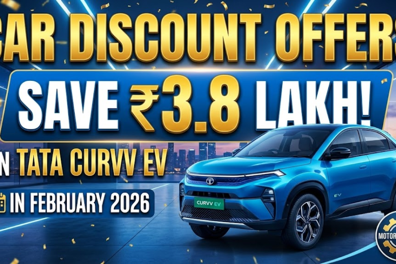 Car Discount Offers on Tata Curvv EV In February 2026: Save ₹3.8 Lakh!
