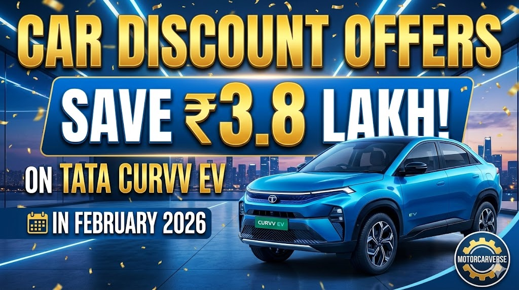 Car Discount Offers on Tata Curvv EV In February 2026: Save ₹3.8 Lakh!