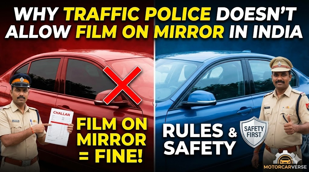 Why Traffic Police Doesn't Allow Film On Mirror In Cars In India: Rules, Fines & Safety