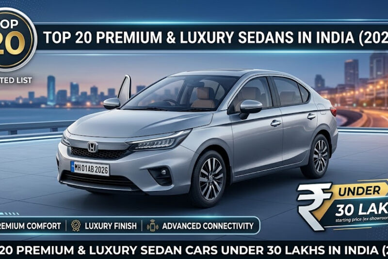 Top 20 Premium & Luxury Sedan Cars Under 30 Lakhs in India (2026)