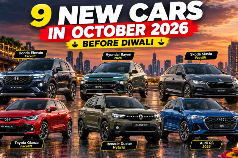 9 New Cars Launching in India in October 2026 Before Diwal
